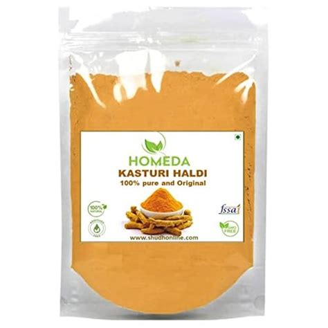 Homeda Kasturi Haldi Powder for Face Beauty (500 grams), Wild Turmeric ...