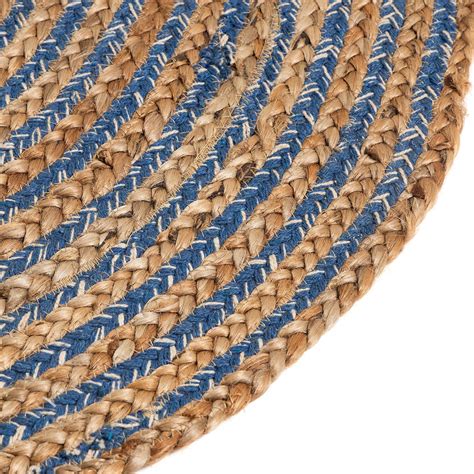 Natural Harmony Navy Beige Jute Rug – The Little Details