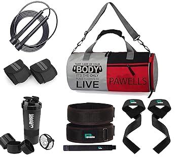 Pawells® Premium Gym Accessories Combo Set for Men and Women Workout ...