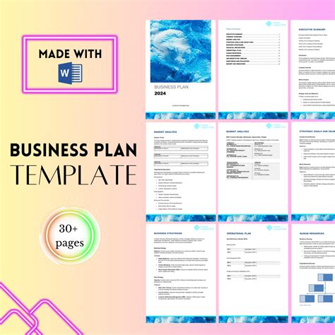 Professional Business Plan Template 的图像结果