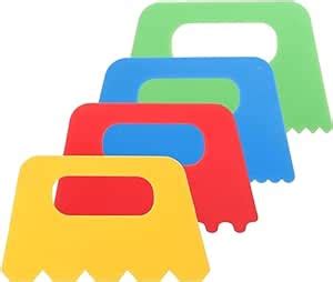 Levin 4pcs Paint Scraper, Spreader, Scraper Tool - Plastic Putty Knife ...