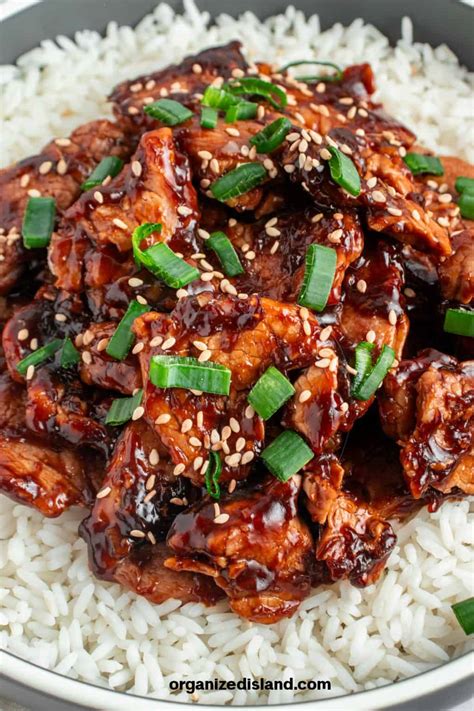 Beef Teriyaki Bowls - Organized Island