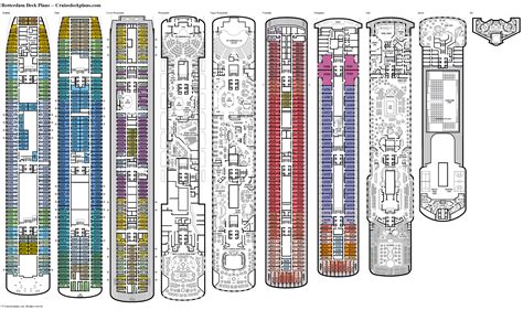 Rotterdam Cruise Ship Deck Plan