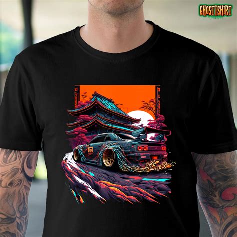 Japanese Retro Car Racing Drifting Art JDM Legend Tuning T-Shirt
