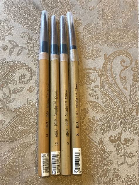 Bamboo Artist Japanese Sumi Painting, Brush Set, 4 Paint Brushes ,ink, Watercolor, Artist Gift ...