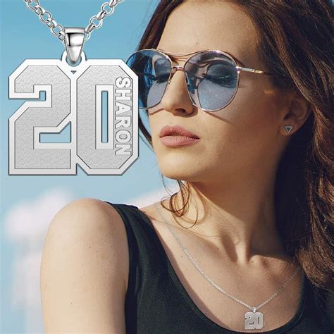 Buy Q&Locket Number Necklaces for Athletes Personalized Lucky Sports ...