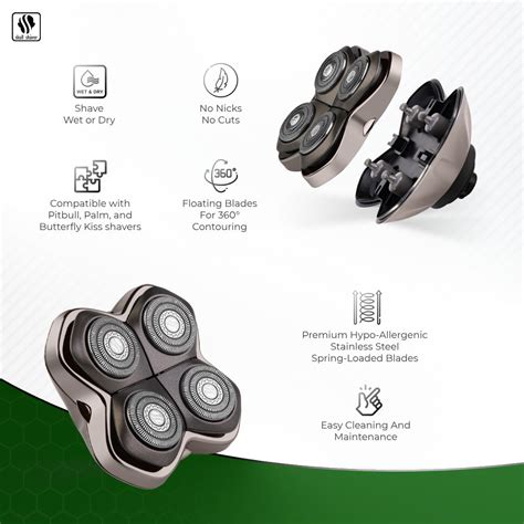 Baron PRO 4 Head Replacement Blade for Pitbull, Palm, and Butterfly Ki ...