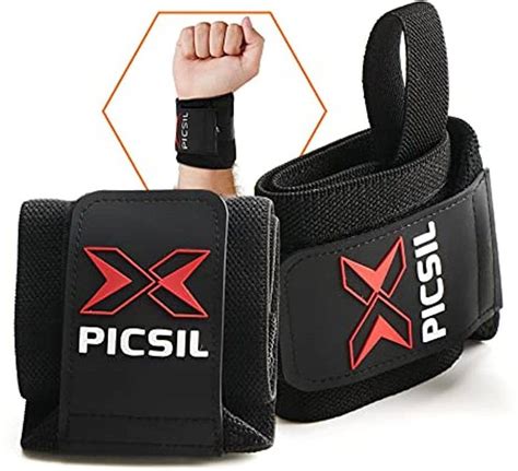 Picsil Wrist Wraps With Double Fabric Fastener Stretchable Wrist Straps ...