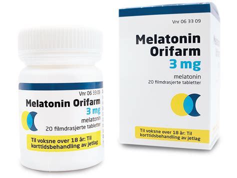 Melatonin Orifarm 3 mg tabletter, 20 stk. - Søvn og avslapning - Farmasiet.no