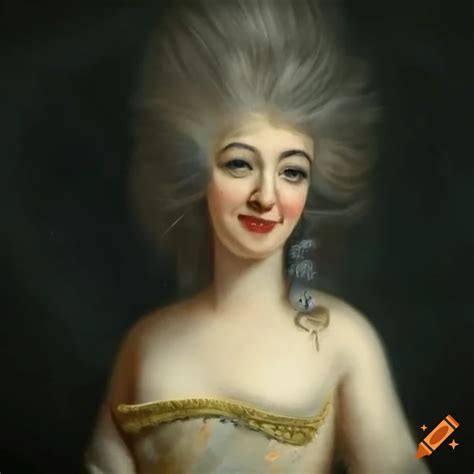 Portrait painting of a regal queen from the 1700s on Craiyon