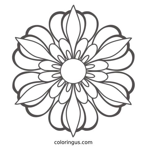 Flower Mandala Coloring Pages (Free Printable PDF)