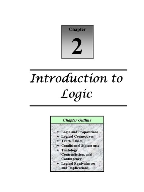 Image result for Logic Chapter Two Questions and Answers