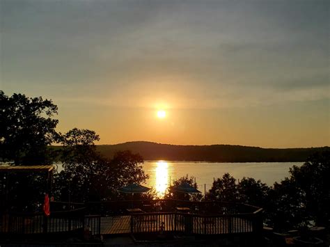 Sunset on the Shoals in Diamond City, Arkansas