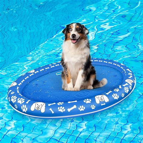 Dog Pool Float Inflatable at Johnny Duffy blog