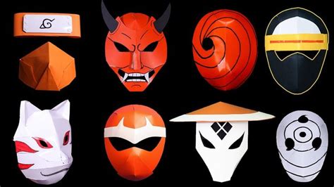 9 Amazing Ninja masks || How to make paper ninja masks Naruto | Ninja mask, Ninja crafts, Naruto