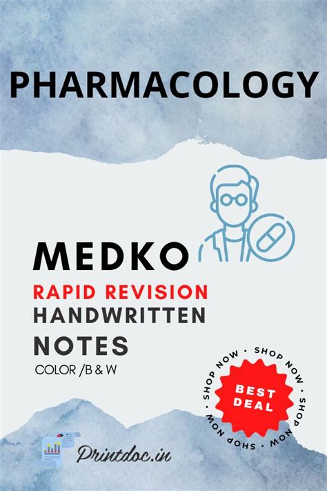 Medko Rapid Revision - PHARMACOLOGY – PrintDoc