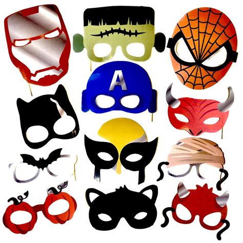 Wanna Party Superhero Theme Birthday Decorations - Set of 12 Superhero ...