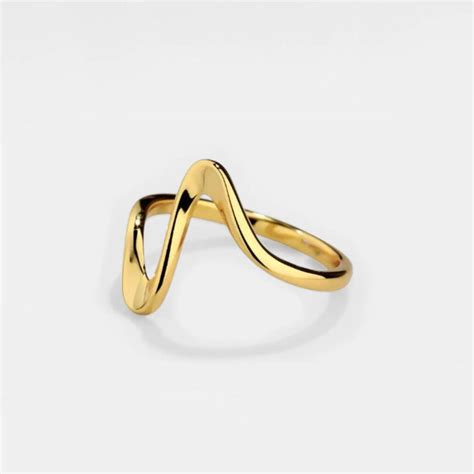 Ocean Wave Beach Band Ring – Maniara Jewels
