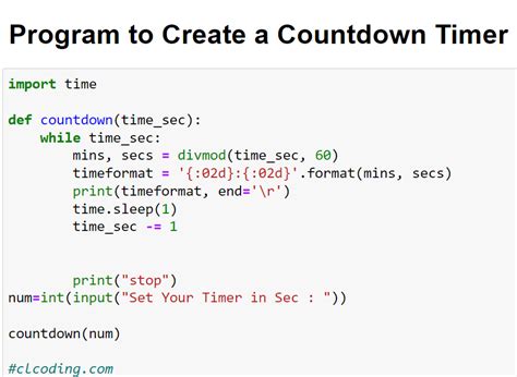 Image result for Program Countdown Timer