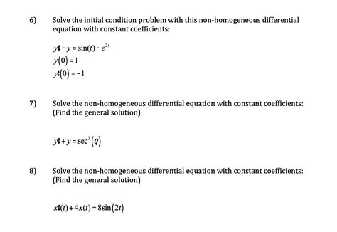 Image result for Initial Condition Problems