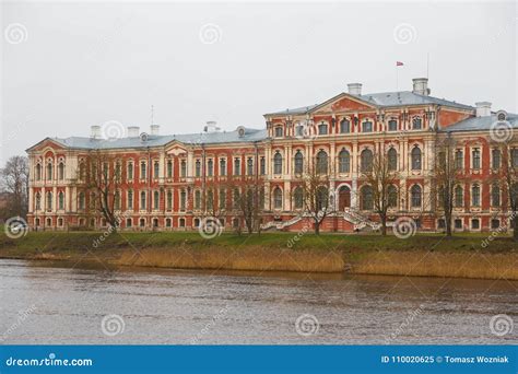Old Red Castle in Jelgava, Latvia. Latvian Agriculture University Editorial Image - Image of ...