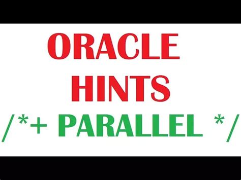 Image result for Oracle Hints for Performance Tuning
