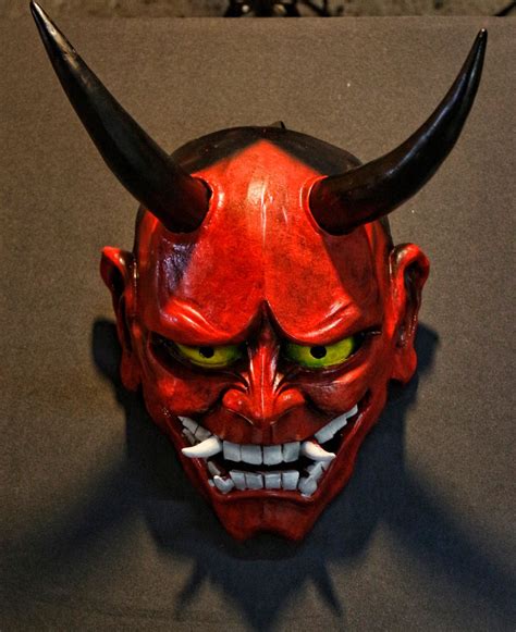 Oni / Hannya Mask | Japanese mask, Japanese demon mask, Japanese oni mask