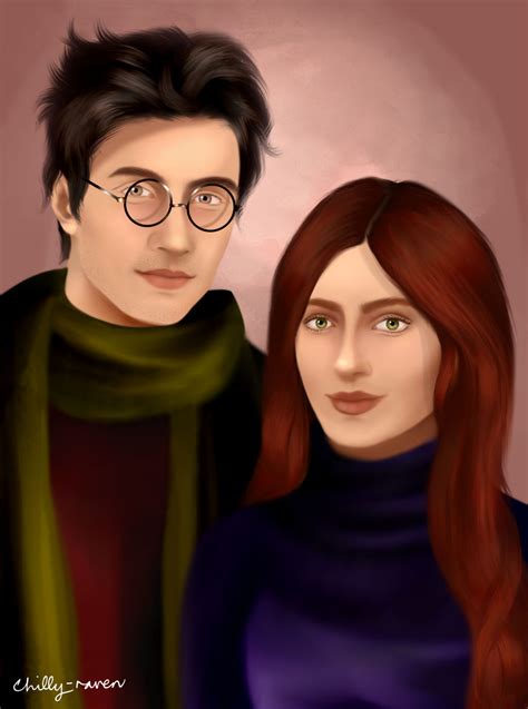 James and Lily Potter by chillyravenart on DeviantArt