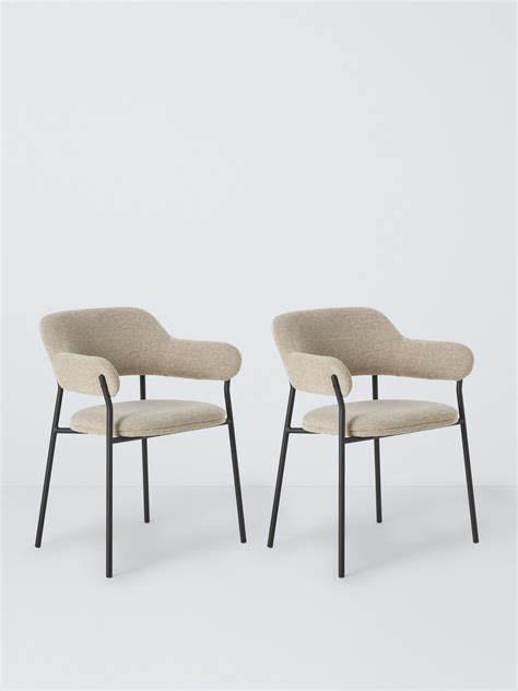 John Lewis Wise Dining Armchair, Set of 2, Natural