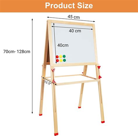 Easel Set Double Sides Magnetic 3 in 1 Height Adjustable Wooden | NEWT ...