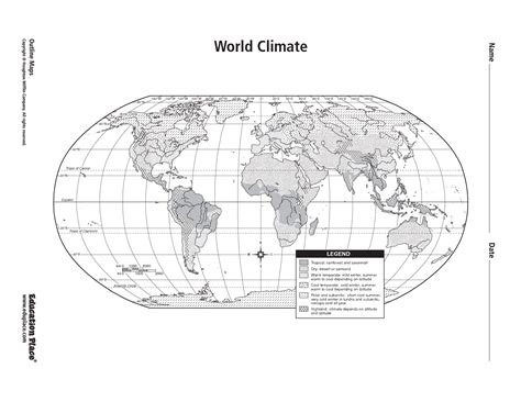 World Climate Map Printable 的图像结果