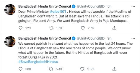 Indian Media Cites Fake Twitter Page on B'desh Durga Puja Vandalism ...