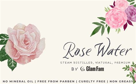 GLAMFAM Rose Water Toner (For Daily Use)|With Hyaluronic Acid & Rose ...