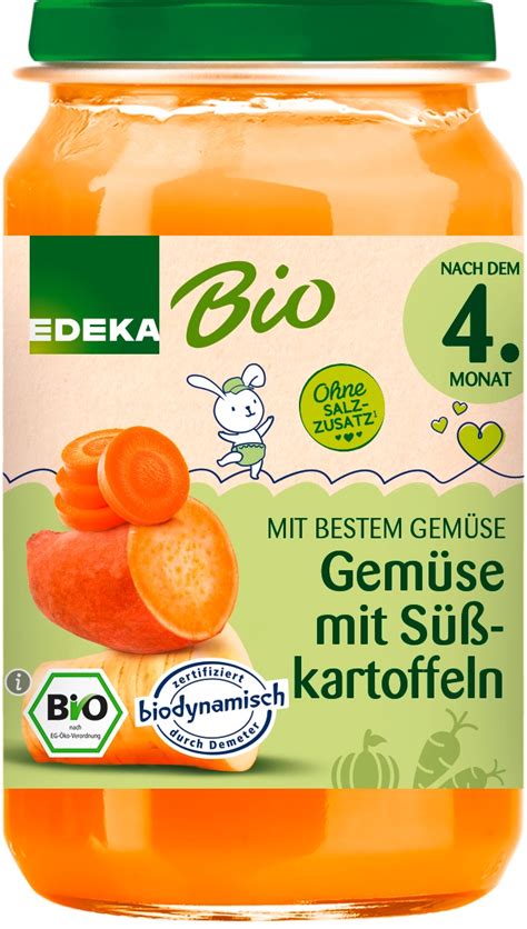 EDEKA Bio Babynahrung Gemüse mit Süßkartoffeln