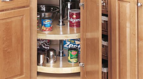 (2) Shelf Wood Classic Full Circle Lazy Susan