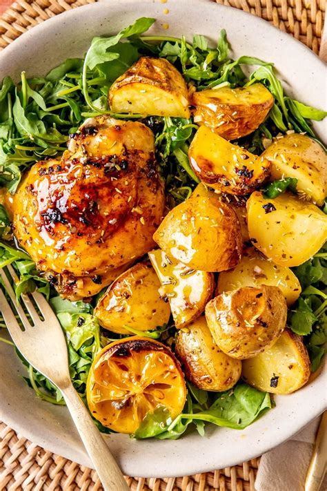 ONE-PAN ROASTED LEMON HERB CHICKEN AND POTATOES | Recipe | Roasted ...