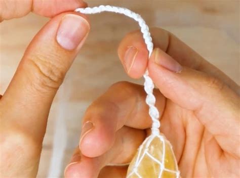 Image result for Macrame Stone Wrapping Tutorial