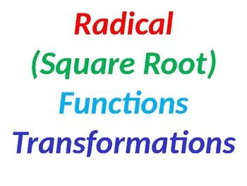 Image result for Radical Square Root