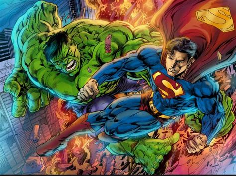 Hulk Vs Superman | Hulk vs superman, Dc comics vs marvel, Marvel comics ...