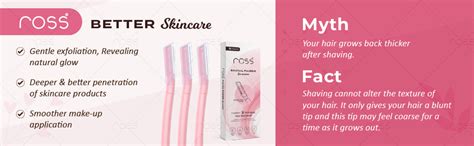 Ross Facial Razor for Women | SEALED PACK | Instant & Pain Free Hair ...