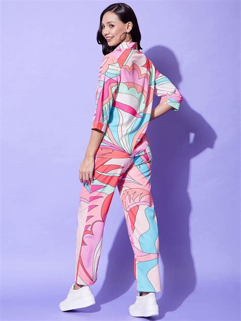 StyleStone Women's Multi Colored Printed Co-Ord Set – Stylestone