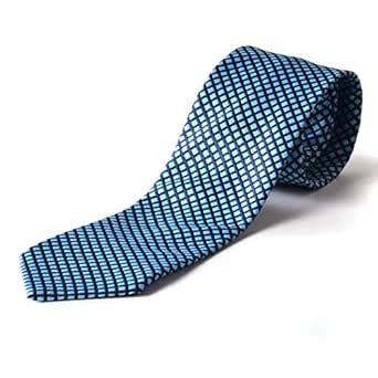 Buy Paranoid Blue Geometric Print Jacquard Men's Tie at Amazon.in