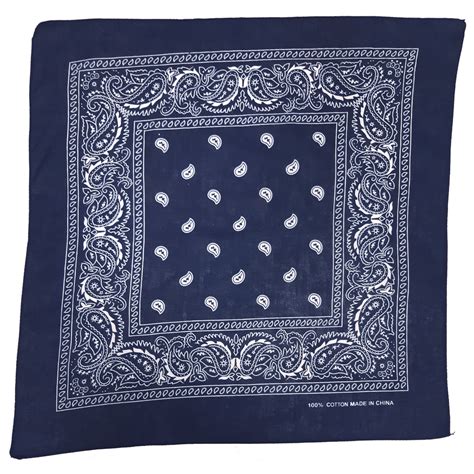 Navy Blue Paisley Bandana – Bandana Shop