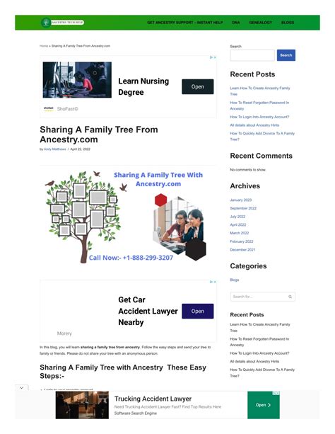 Image result for Sharing Ancestry Tree