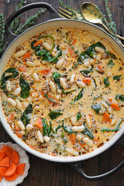 Sausage White Bean Soup - Street Food Spectacle