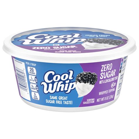 Cool Whip Zero Sugar Whipped Topping Tub 8 oz | Shipt