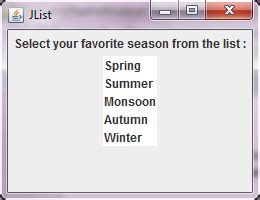 Image result for Jlist Java