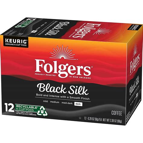 72-Count Folgers Black Silk K-Cup Coffee Pods (Dark Roast)