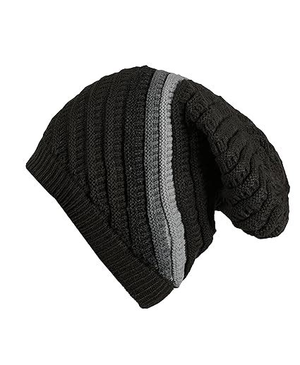 Buy FabSeasons Unisex Acrylic Woolen Winter Beanie and Skull Cap at ...