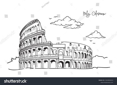 Easy Colosseum Drawing